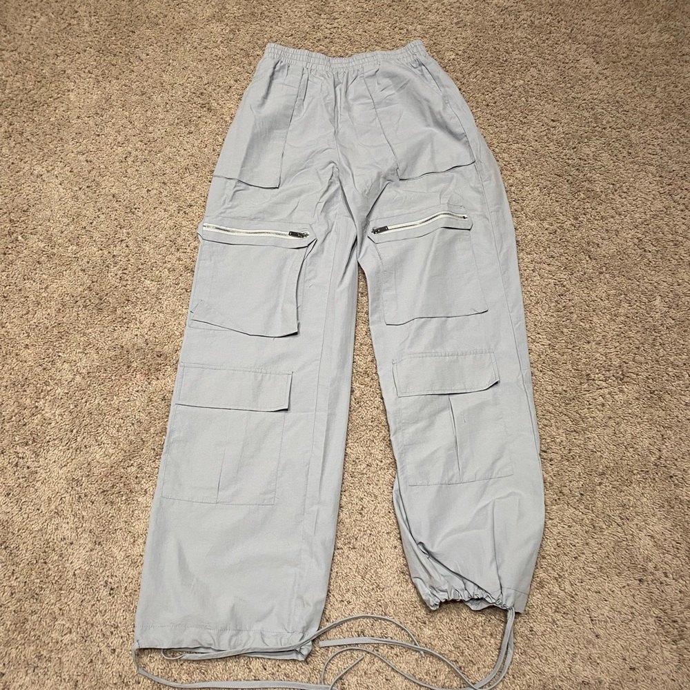 SHEIN Grey Parachute Pants